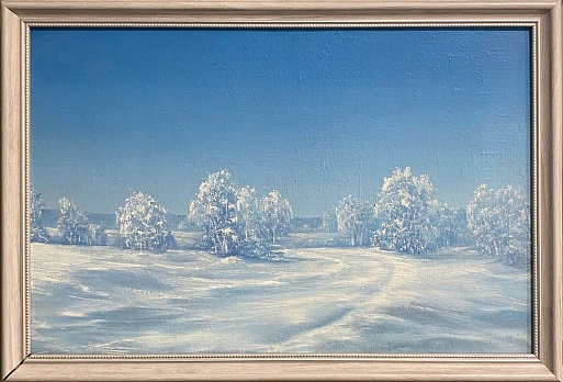 Картина "Зима" В. Машнин. 2010 г.