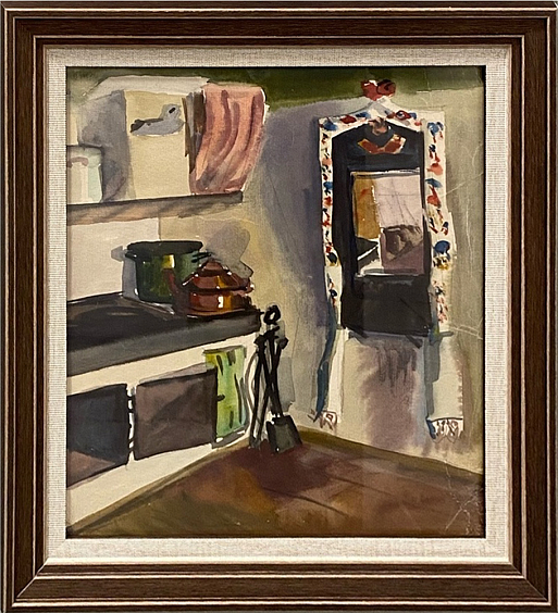 Картина "Интерьер" 1948 г.