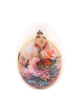 Яйцо декоративное Porcelain Egg Rose by Lena Liu