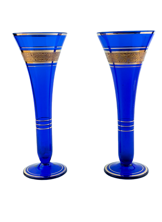 Пара синих ваз