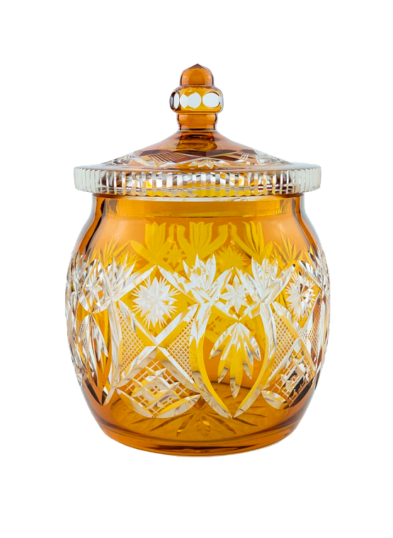 Ваза с крышкой (янтарь)