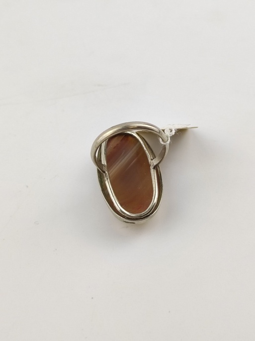 Серебряное кольцо с камнем агат