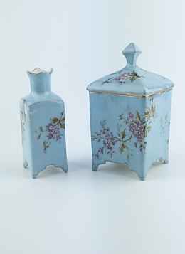Набор парфюмерный из двух предметов (голубой)